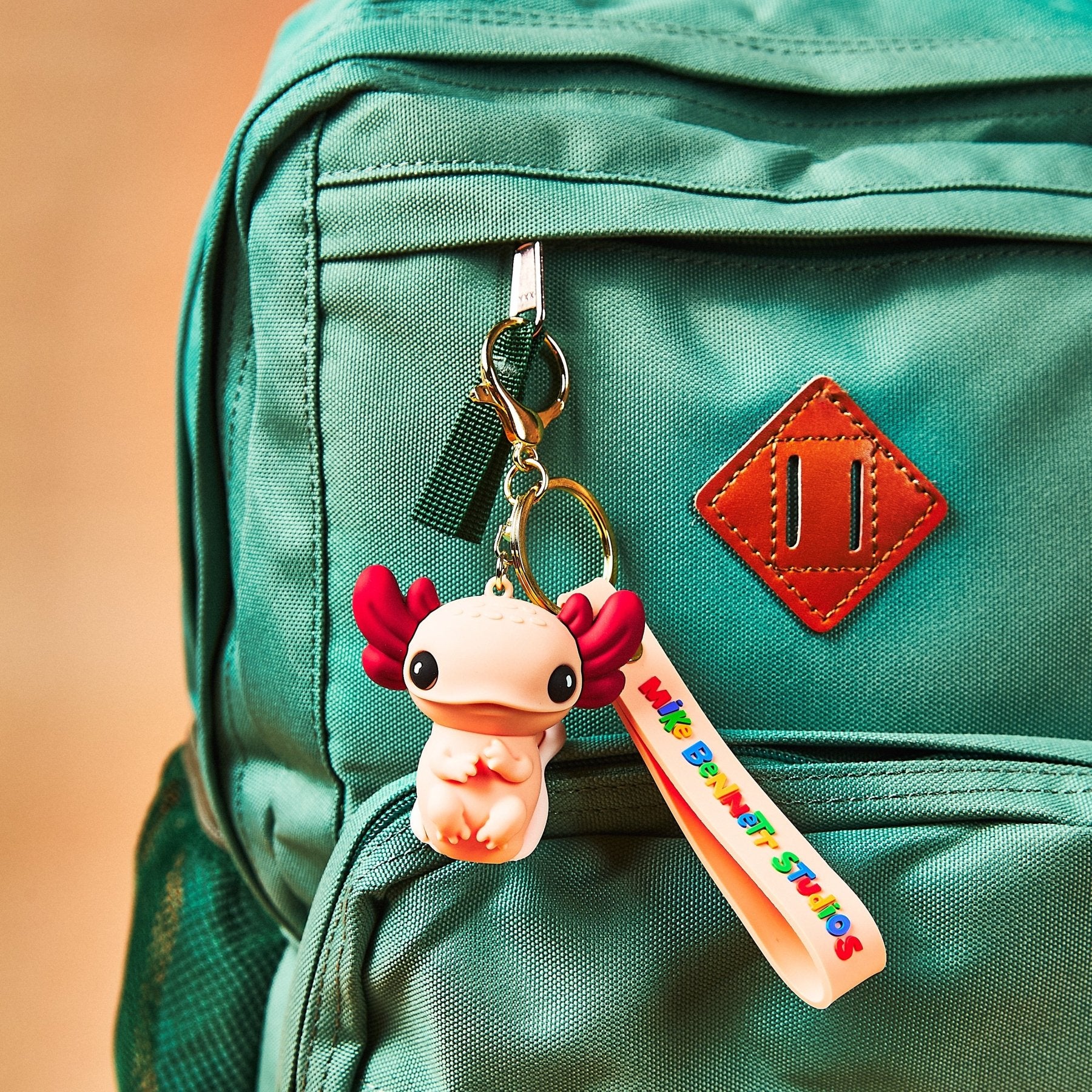 Axolotl 3D Keychain - Mike Bennett Studios