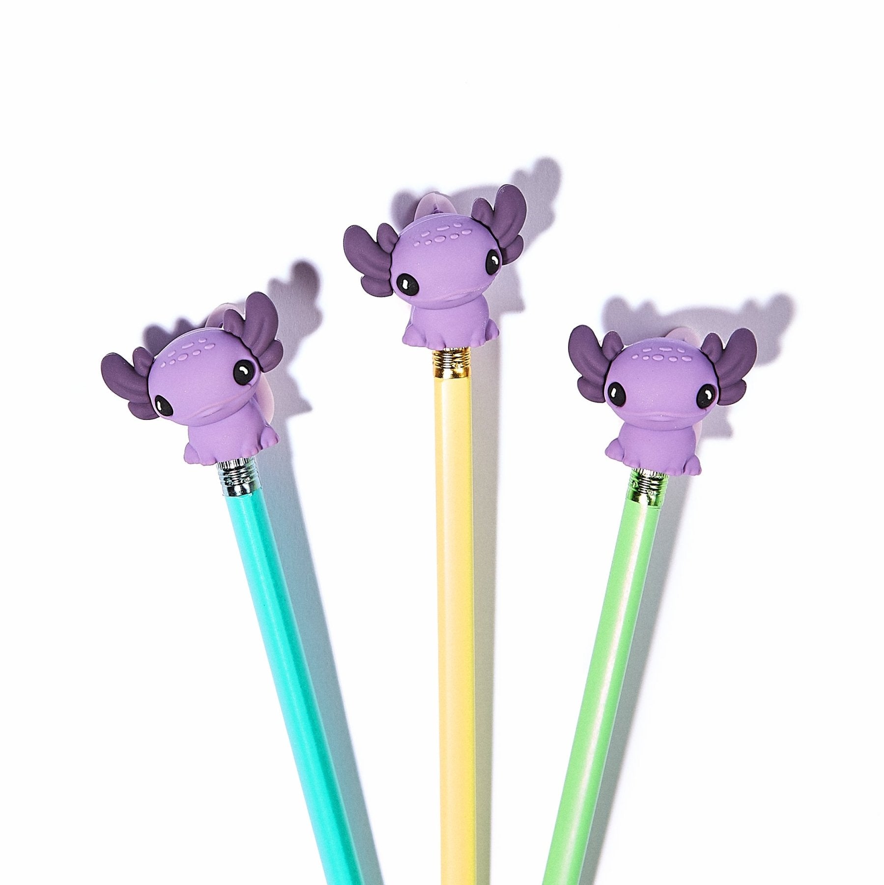 Axolotl Pencil Topper Set - Mike Bennett Studios