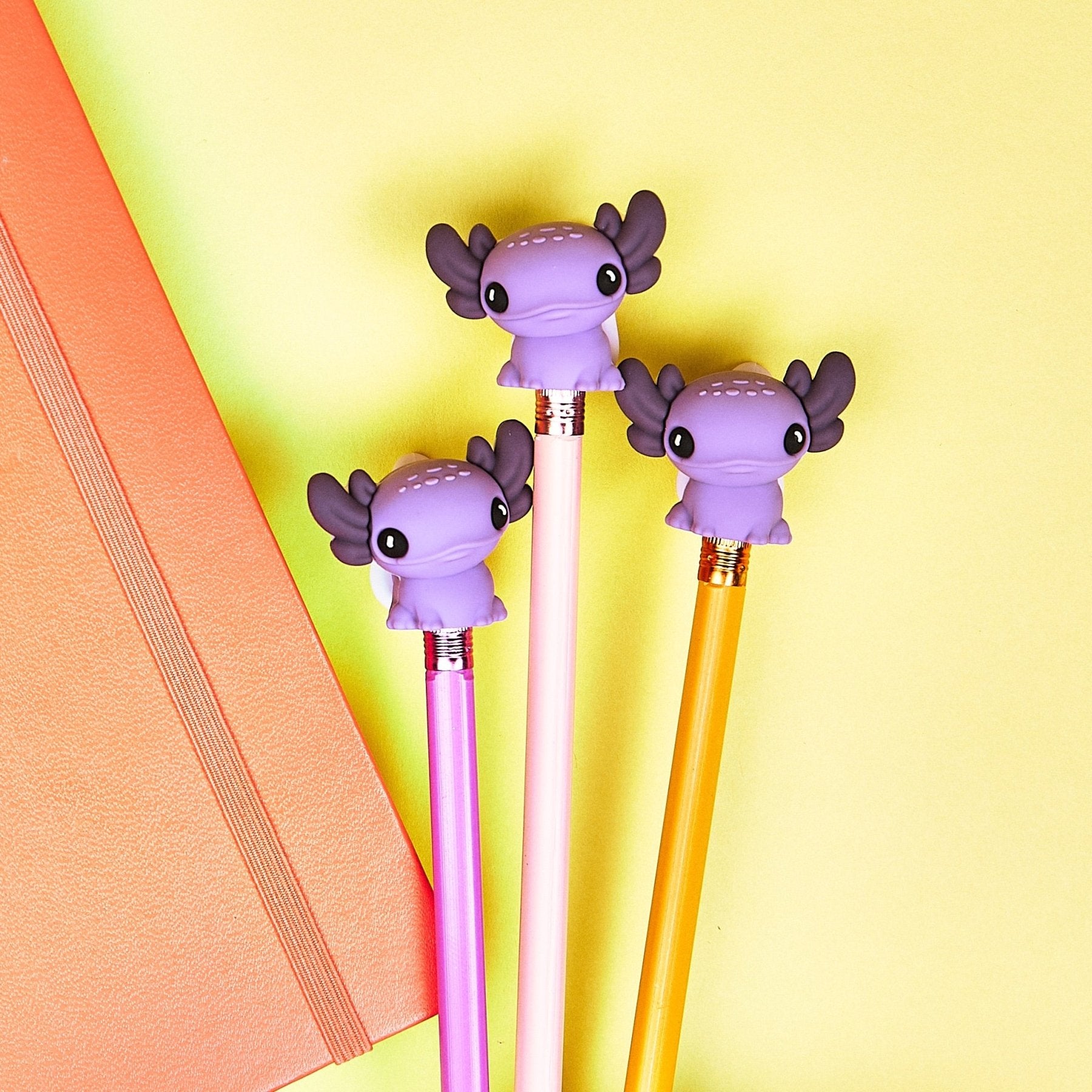 Axolotl Pencil Topper Set - Mike Bennett Studios