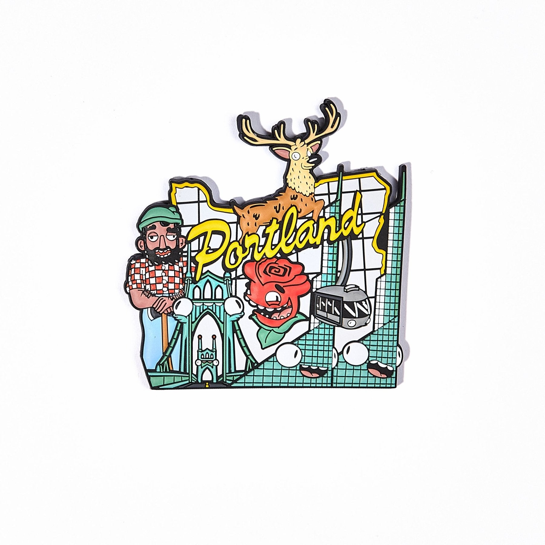 Stag Sign, Portland Magnet - Mike Bennett Studios