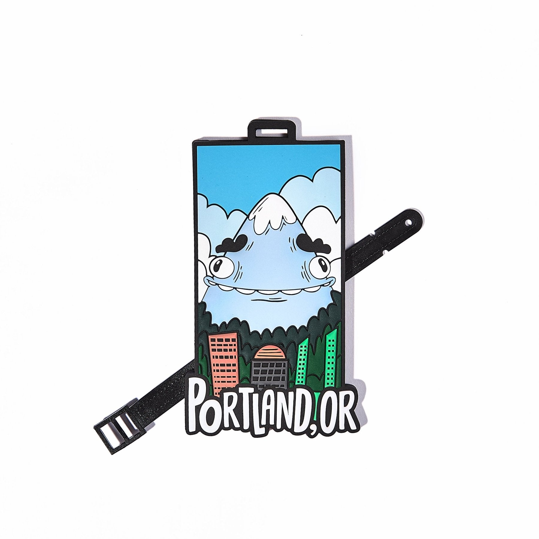 Mt. Hood, Portland Luggage Tag - Mike Bennett Studios