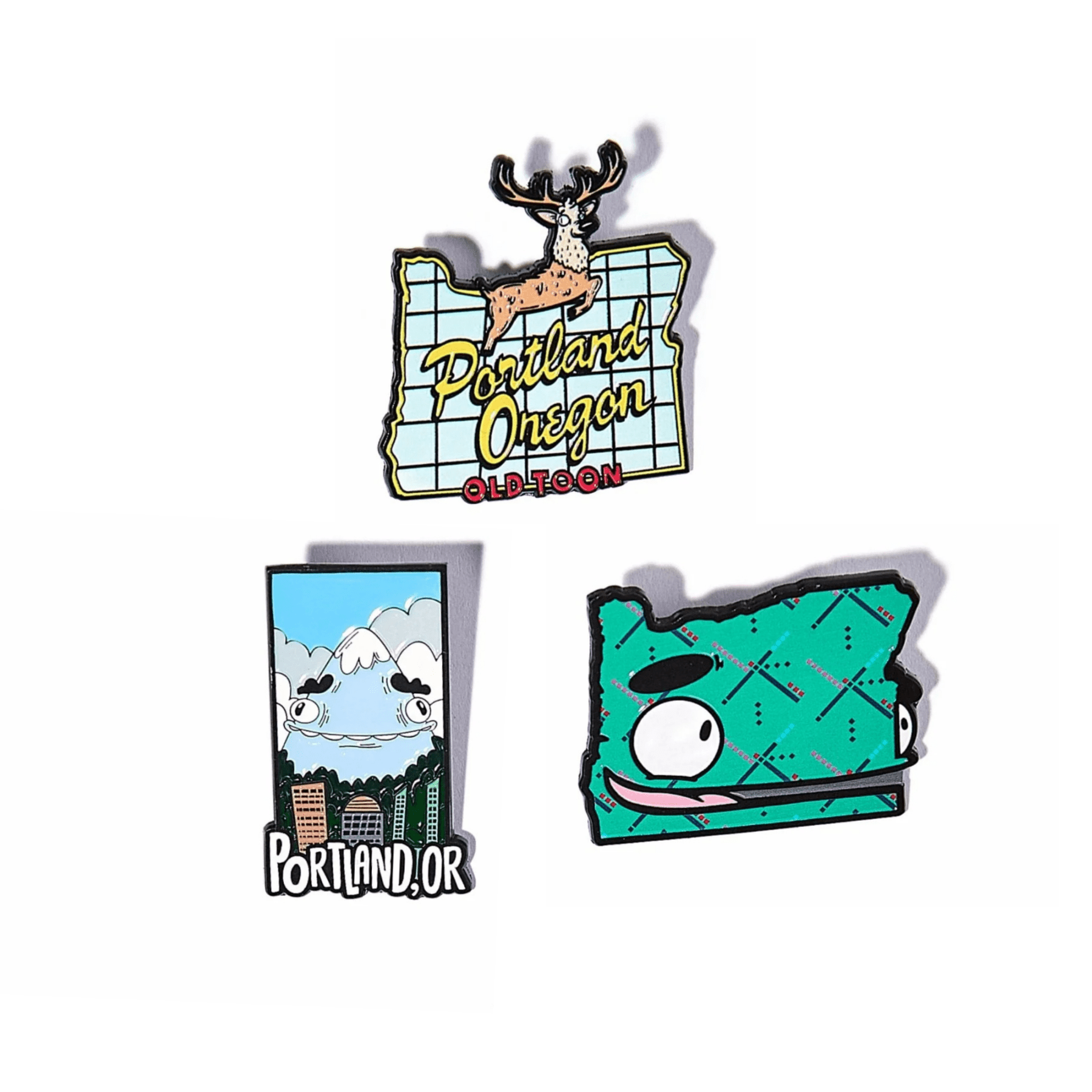 Portland Enamel Pin Set - Mike Bennett Studios