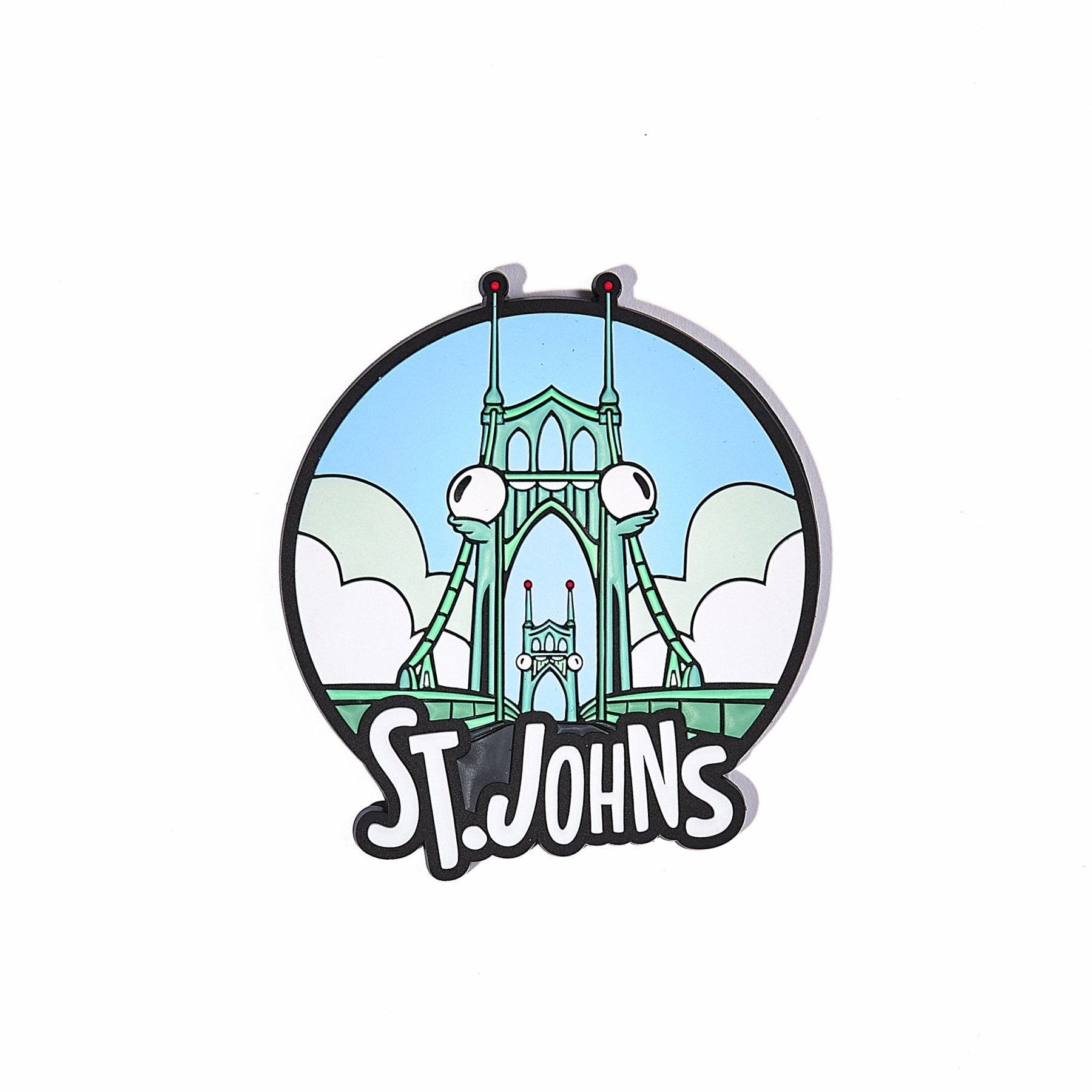St. Johns Bridge, Portland Magnet - Mike Bennett Studios
