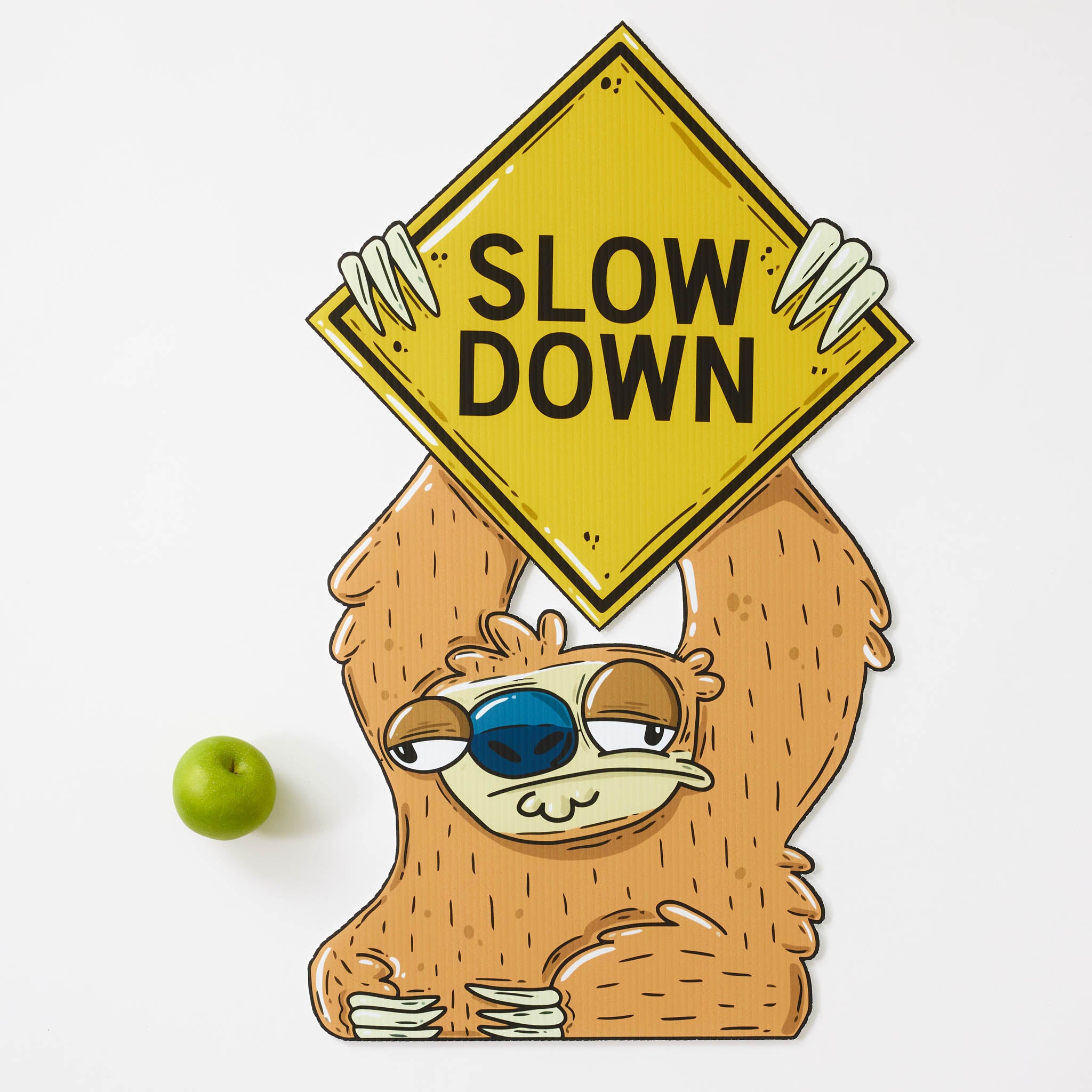 Sofia the Sloth | "Slow Down" Yard Sign