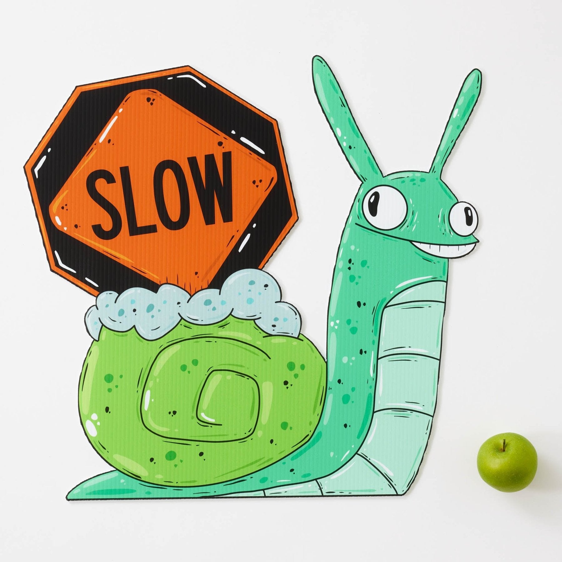 Sonny the Snail | "Slow" Yard Sign - Mike Bennett Studios