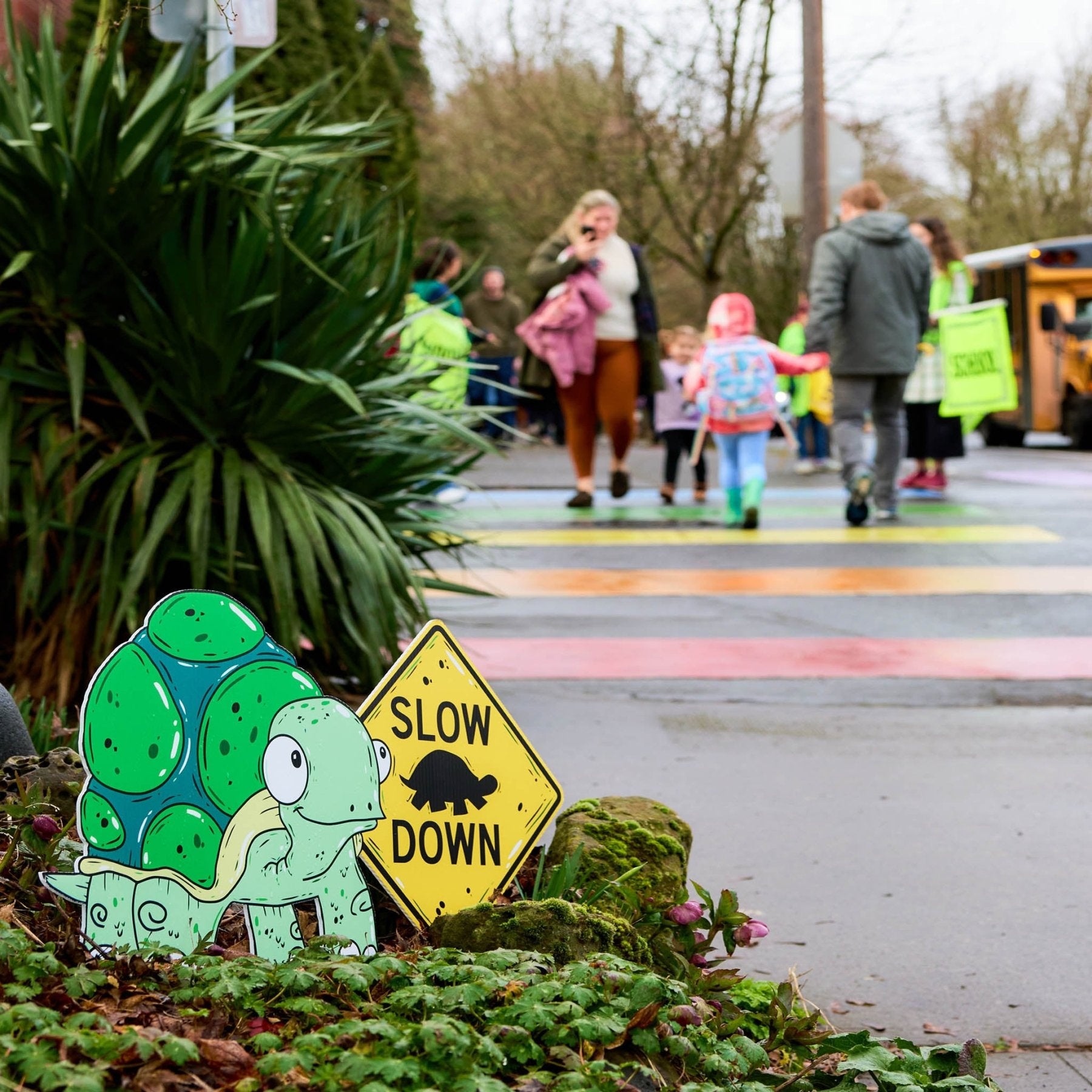 Terrance the Turtle | "Slow Down" Yard Sign - Mike Bennett Studios