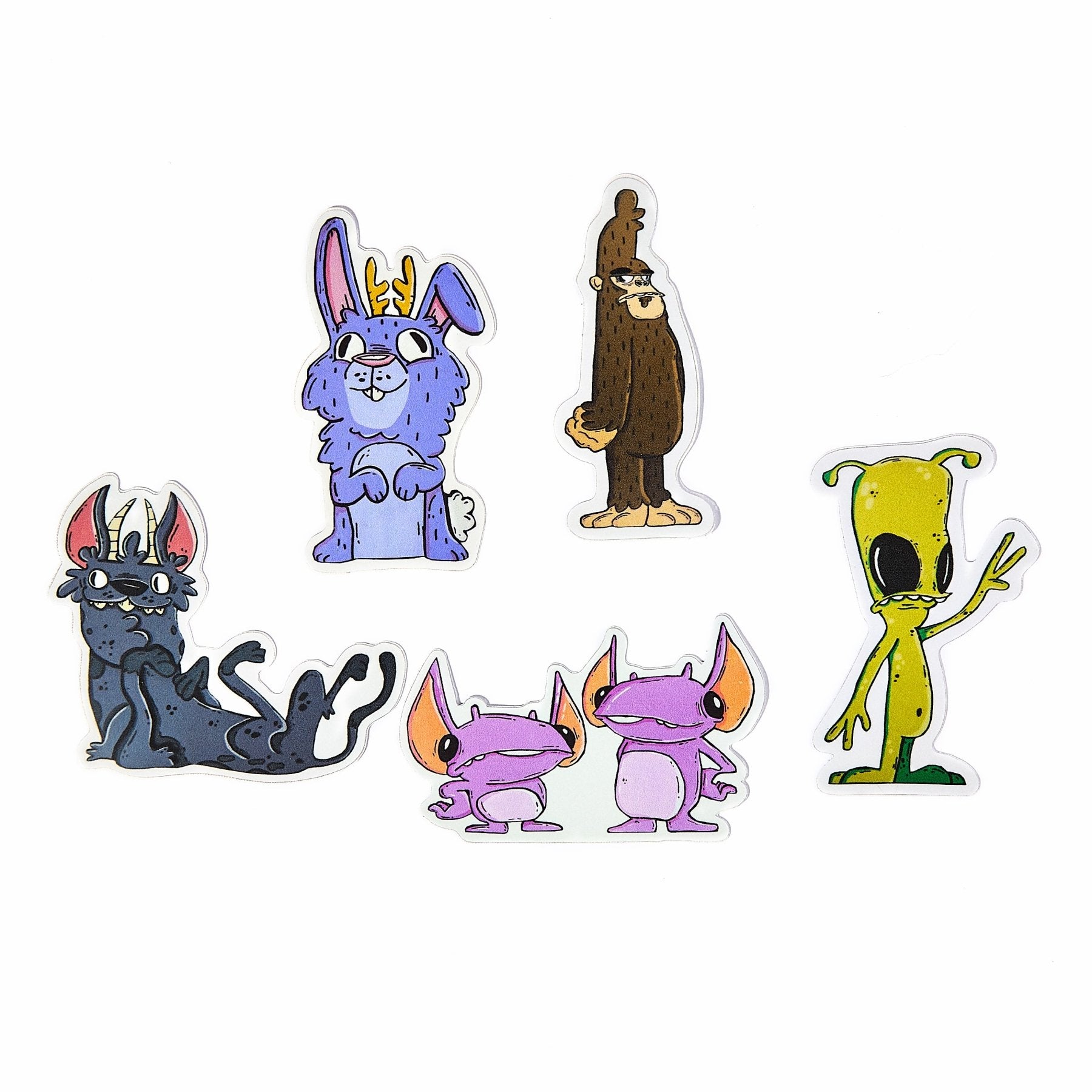 Cryptids Mystery Sticker Pack - primary
