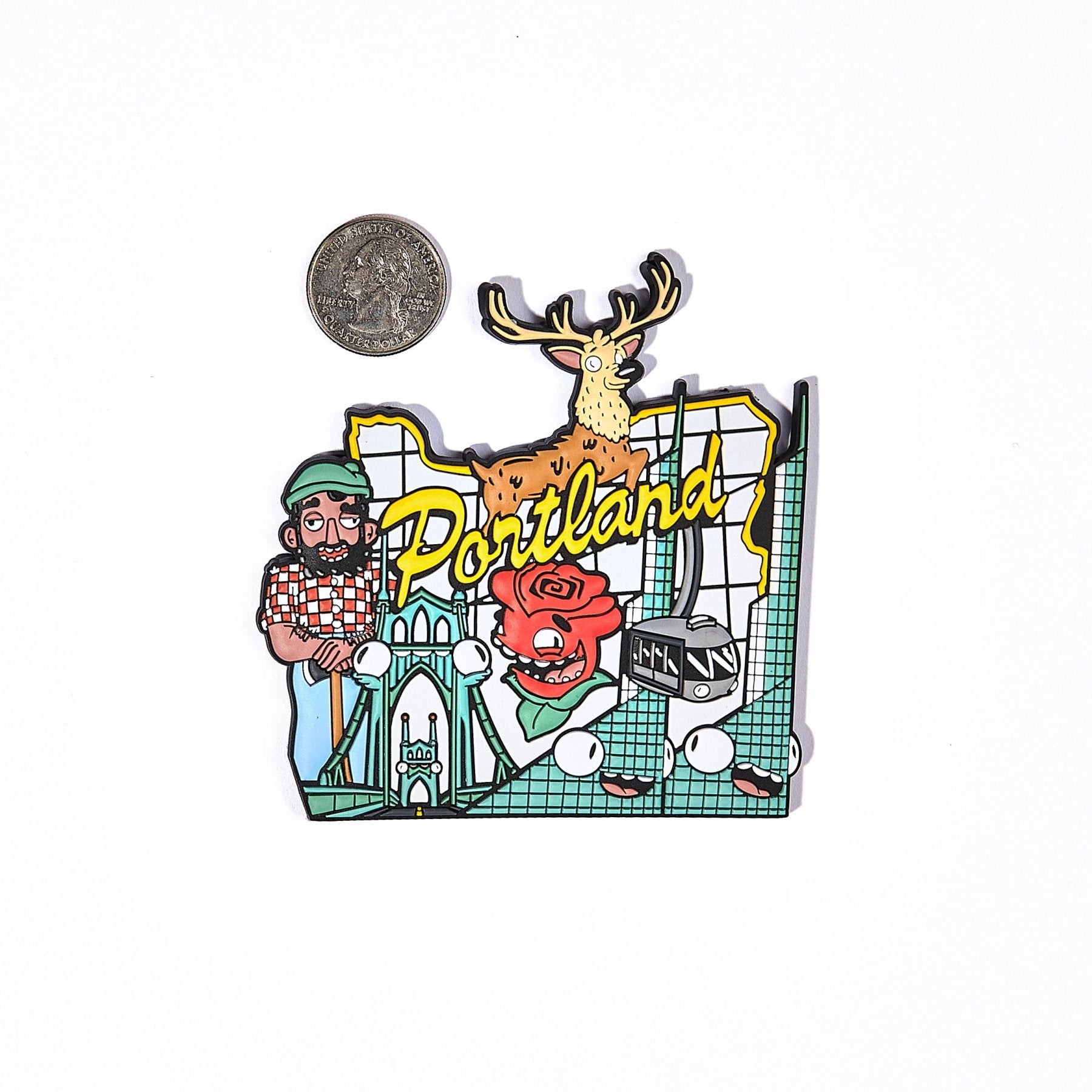 Stag Sign, Portland Magnet - Mike Bennett Studios