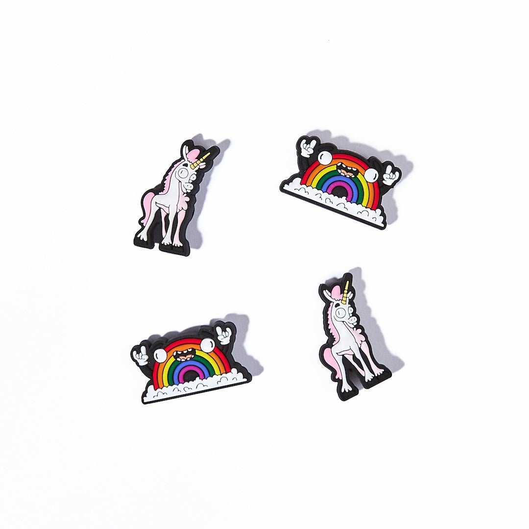Unicorns and Rainbow Character Charm Set - Mike Bennett Studios